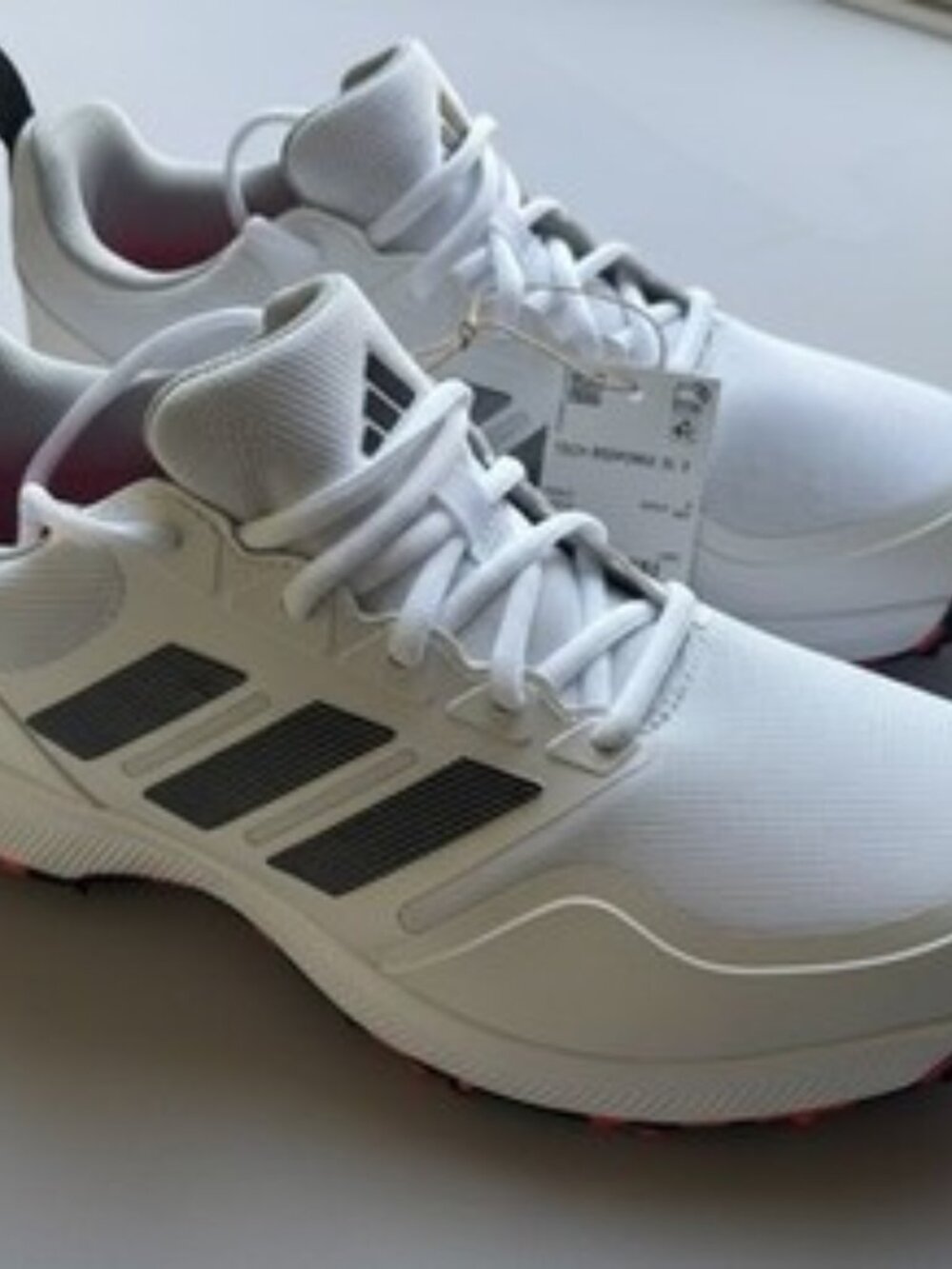Adidas Tech Response SL 3 Golf Shoes White Black GV6894 Mens Size 8.5 NIB